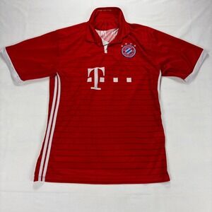 Bayern Munich Red Soccer Jersey T-Mobile Sponsor Short Sleeve Mens XL